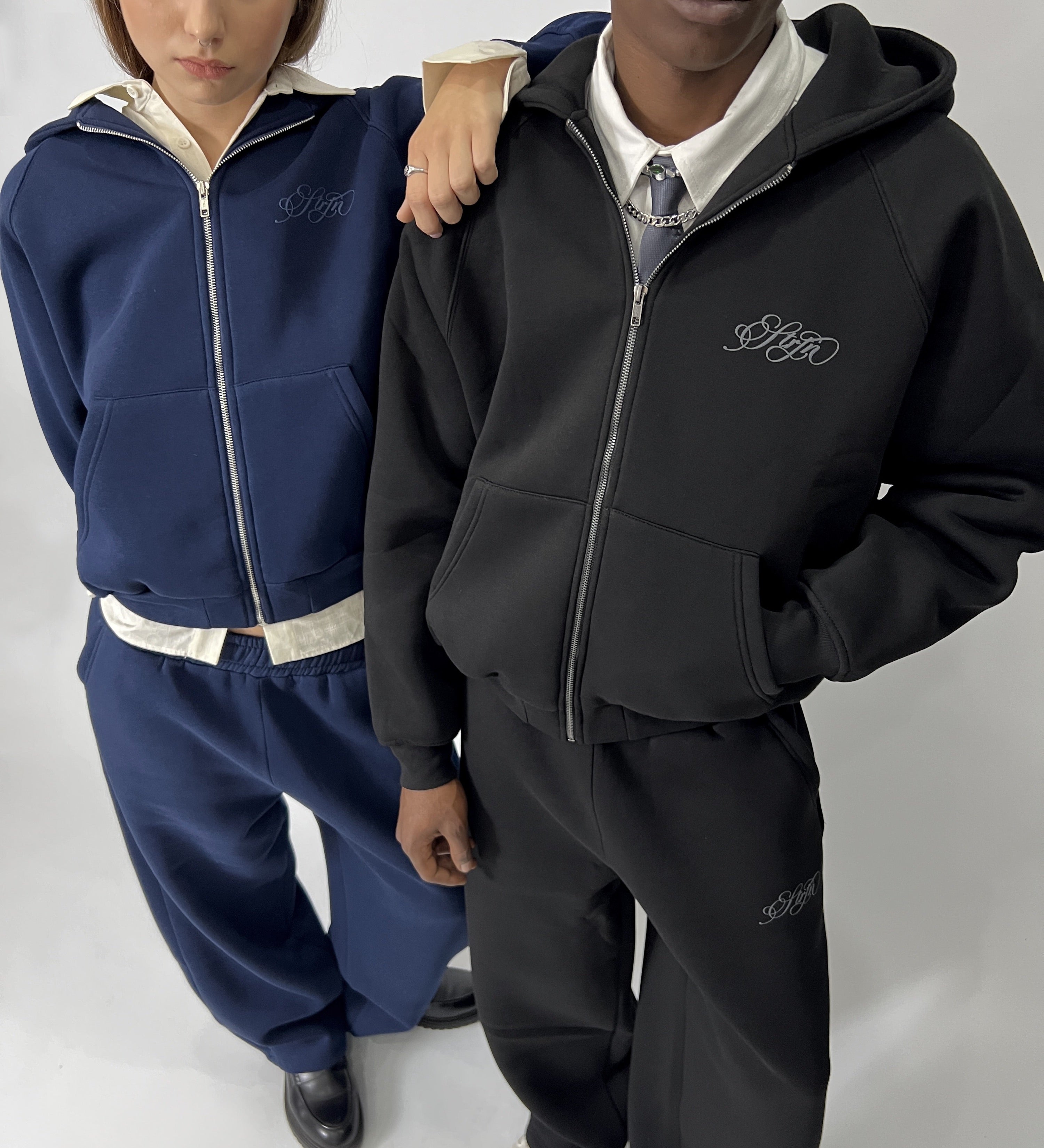 STRTN RAGLAN ZIP-UP HOODIE III – Black – STREETAN®