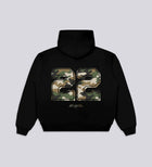 CRTV DEPT. ARMY ZIP-UP HOODIE – Black