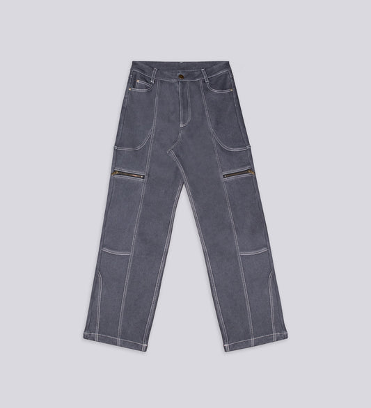 HEAVYWEIGHT POLAR DENIM PANTS – Gray