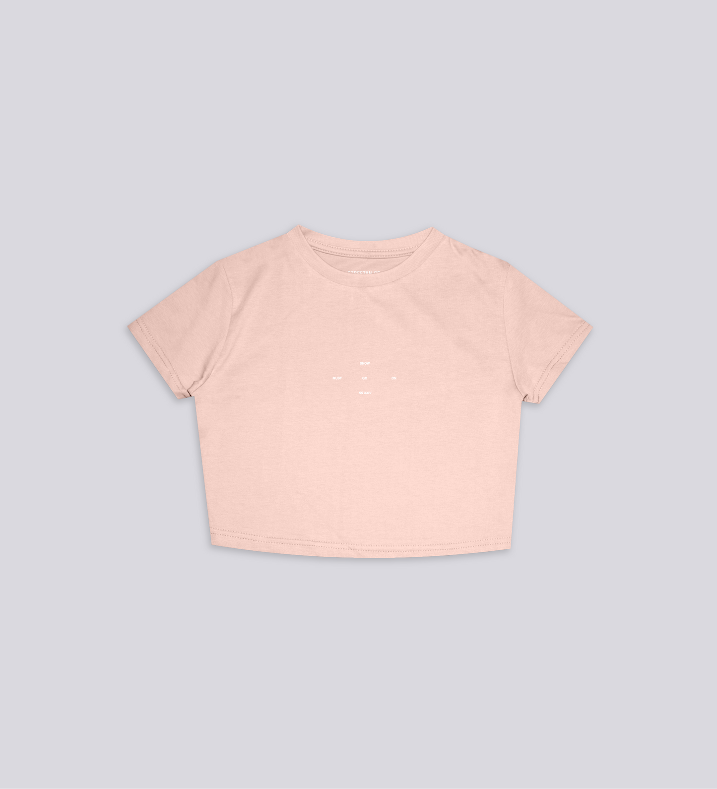 WOMEN'S SMGO CROP TEE – Peach